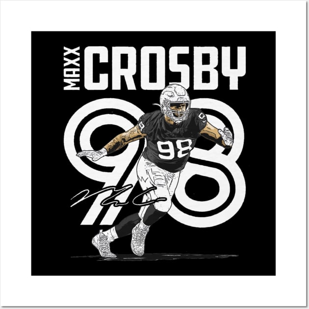 Maxx Crosby Las Vegas Inline Wall Art by Buya_Hamkac